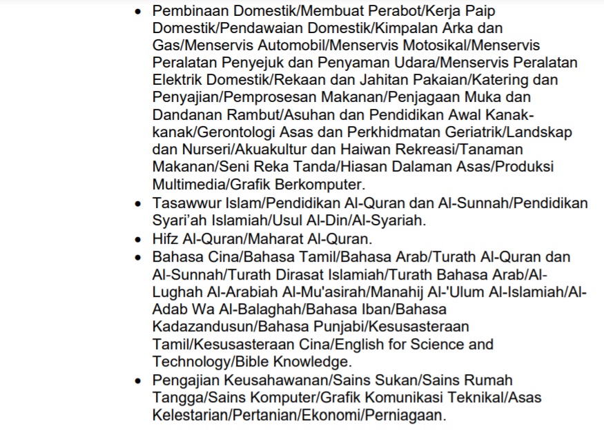 Aliran Sains Sosial Jurusan Subjek Tingkatan 6 : Senarai Aliran ...